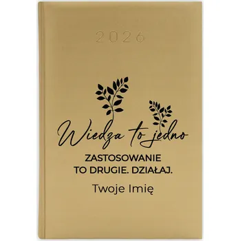 Kalendář Knižní kalendář 2026 A5 zlatý