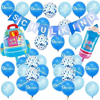 Balónek Sada školních dekorací pro kluky a holky / první školní den
