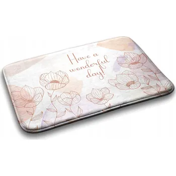 Koupelnová předložka Velká koupelnová předložka měkká Květiny květinová