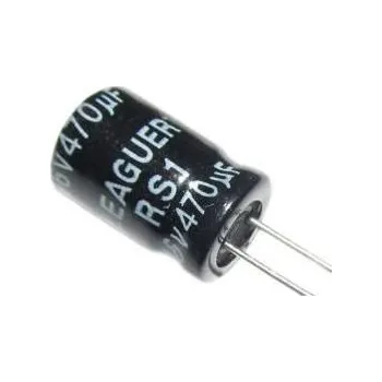 Kondenzátor 470uF/16V 105° 8x12x3,5mm ELEKTROLYTICKÝ RADIÁLNÍ KONDENZÁTOR