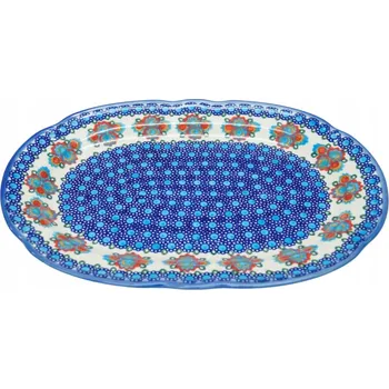Keramická oválná mísa Ceramika Bolesławiec