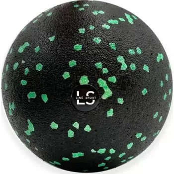 Gymnastický míč Masážní míček Line Sport | Kulička na rolování 12 cm černý a zelený