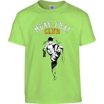 Pánské tričko Tričko Muay Thai Club Druh: Dětské, Barva: Světle Zelená, Velikost: 110-XS