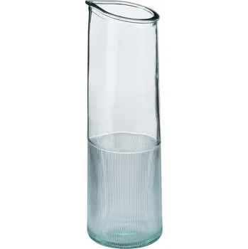 KARAFA 0.8L ZELENKAVĚ PRUHOVANÉ SKLO NA VODU VÍNA IKEA BERGVATTNET