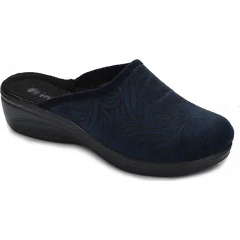 Dámské pantofle Dámské PANTOFLE INBLU KLÍNKOVÉ PANTOFLE POHODLNÉ DOMÁCÍ S KRYTOU ŠPIČKOU NÁMOŘNICKÁ MODRÁ 41