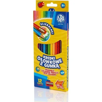 Náplň do psacích potřeb ASTRA Trojhranné pastelky 12 ks