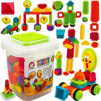 ostatní stavebnice Stavebnice kostky ChRLD plastové vaflové 170 dílů Věk 3+