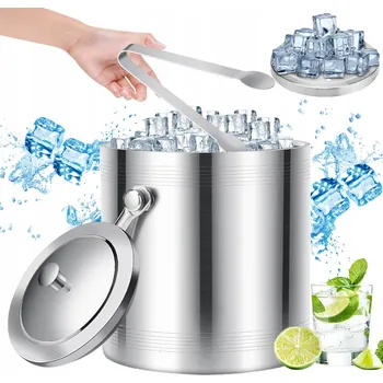 Nádoba na led KYBLÍK NA LED S KLEŠTĚMI A FORMOU NA KOSTKY 2L UDRŽUJE LED DÉLE ZMRAZENÝ