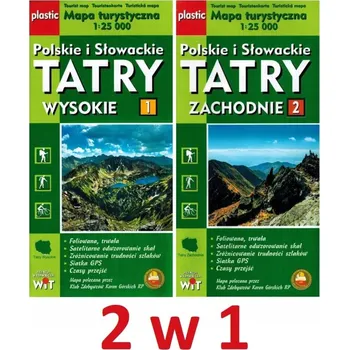 Polskie i Słowackie Tatry 2w1 mapa turystyczna 1:25 000 Kolektiv autorů