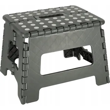 Stolička Stolička skládací protiskluzová 22 cm tmavě šedá