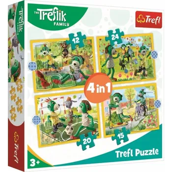 Puzzle Trefl Puzzle 207 dílků Trefl Puzzle 4 v 1 Trefl přátelé se spolu baví