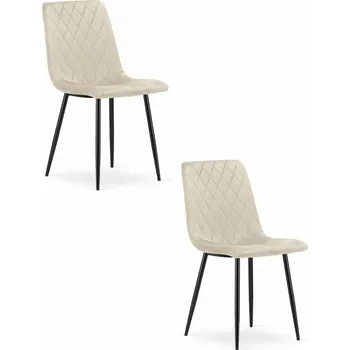 Jídelní židle Židle TURIN - béžová samet x 1