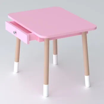 Psací stůl Dětský dřevěný stolek s úložným prostorem, psací stůl, nábytek do dětského pokoje