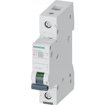 vypínač JIŠTIČ NADPROUDOVÝ B25A 1P 6kA SIEMENS IP20 230V 5SL6125-6