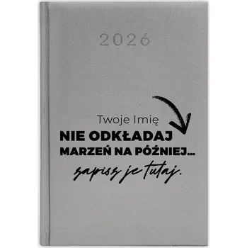 Kalendář Knižkový kalendář 2026 A5 stříbrný