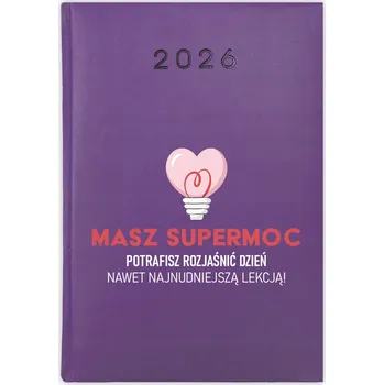 Kalendář Knihový kalendář 2026 A5 fialový