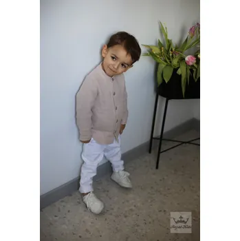 Chlapecká košile Chlapecká košile přírodní béžová 152-158 / 12-13 let