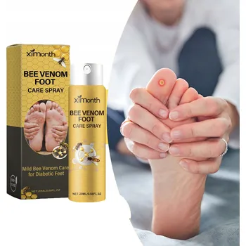 Kosmetika na nohy Sprej na péči o nohy s včelím jedem, zmírňuje otoky a praskání