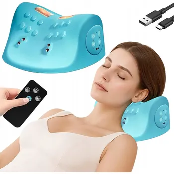 Masážní přístroj POLŠTÁŘ POD KRK MASÁŽNÍ NA KRČNÍ PÁTEŘ S HŘEJIVÝM OBKLADEM