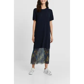 Dámské šaty Desigual klasické maxi koktejlové šaty velikost S