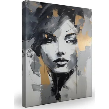 Obraz Obraz do Obývacího Pokoje TVÁŘ Ženy Moderní Portrét Abstrakce 100x150