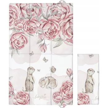 Přebalovací podložka Měkká přebalovací podložka BabySteps 40 x 60 cm růžová