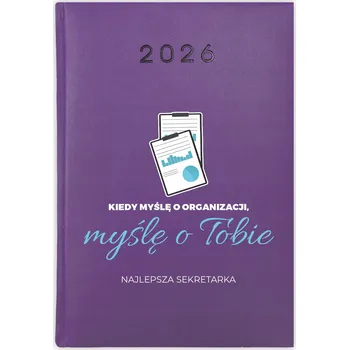 Kalendář Knihový kalendář 2026 A5 fialový