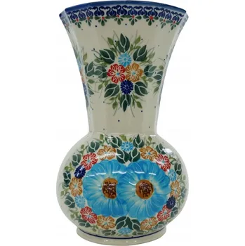 Váza Keramická váza hranatá, Ceramika Bolesławiec