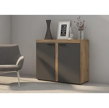 přebalovací pult a komoda Casarredo Komoda PUERTO 2D dub lefkas/grafit