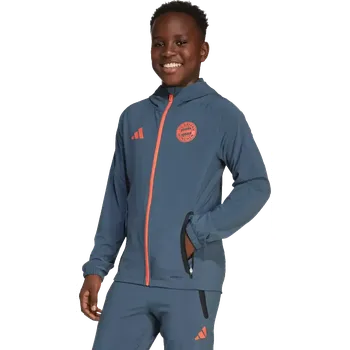 Chlapecká bunda Dětská bunda Adidas FC Bayern 25/26 Competition Vis Tech Travel šedá