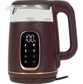 Rychlovarná konvice Rychlovarná konvice Adler s regulací teploty AD1305BU 2200 W 1,7 l bordó