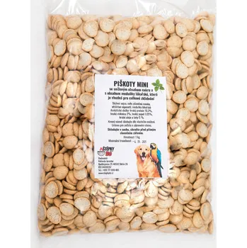Mouka Piškoty pro zvířata Mini s meduňkou váha: 0,5 kg