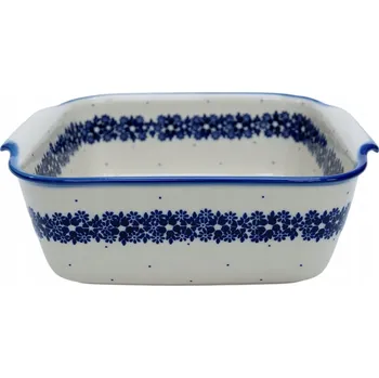 Velká keramická čtvercová mísa Bolesławiec
