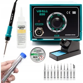 Páječka Pájecí stanice YIHUA 936 + hroty 900M + CÍN + pasta