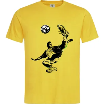 Pánské tričko Tričko Fotbalista Druh: Pánské, Barva: Žlutá, Velikost: XL