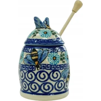 Dóza na potraviny Keramická nádoba na med Ceramika Bolesławiec