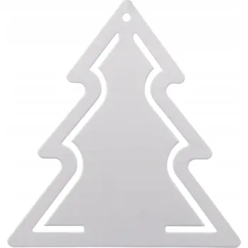 Vánoční dekorace Vánoční ozdoba na stromeček z nerezové oceli "Stromeček" dekorace 11 cm