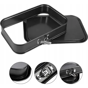 Nádoba na pečení FORMA PLECH FORMA NA DORT NA PEČENÍ OCELOVÁ OBDÉLNÍKOVÁ S NEPŘILNAVÝM POVRCHEM