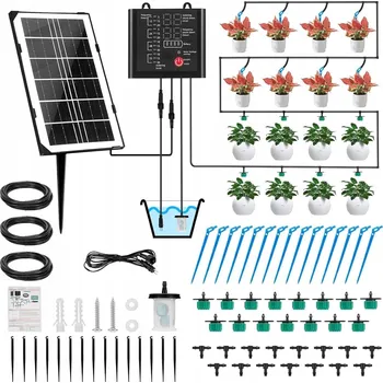 Zavlažovač Automatický solární kapkový zavlažovací systém 15 m až pro 15 rostlin