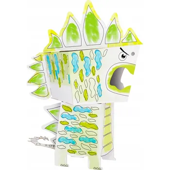 3D puzzle Monumi Cubehead Dino 3D omalovánka - Stegosaurus