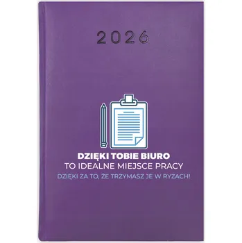 Kalendář Knihový kalendář 2026 A5 fialový