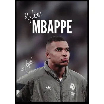 Obraz Plakát Mbappé Real Madrid Dárek kluk Fotbal Sport bez rámu A3