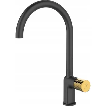 Vodovodní baterie Kuchyňská stojánková baterie Sea-Horse OVE BLACK GOLD černá