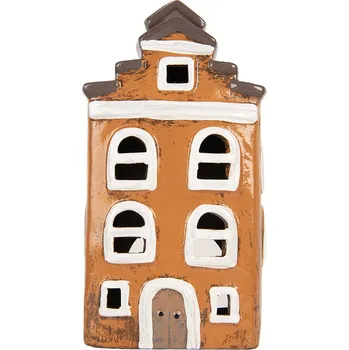 Svícen Clayre & Eef - Dekorativní domeček na čajovou svíčku 6CE2203