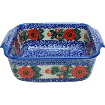 Keramická čtvercová miska malá Bolesławiec