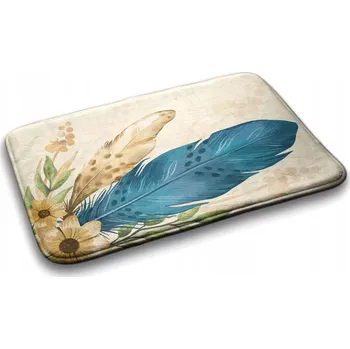 Koupelnová předložka Koupelnová předložka Koberec Měkké Pírko a květiny