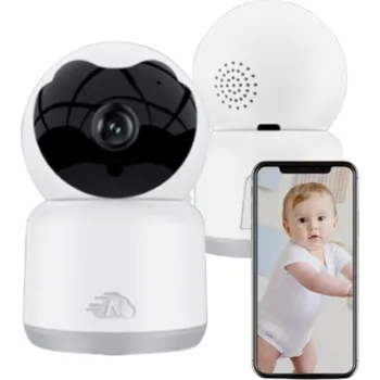 IP kamera Elektronická chůvička s KAMEROU Živě Noční Režim Bezdrátová LCD FULL HD