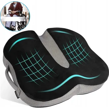 Polštář ORTOPEDICKÝ POLŠTÁŘ DO AUTA NA SEDADLO ŽIDLE PAMĚŤOVÁ PĚNA