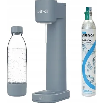 Výrobník sody Pushair výrobník sody Dafi ocelový + bombička CO2 + láhev 0,7