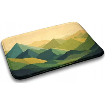 Koupelnová předložka Měkká koupelnová předložka - hřejivá, geometrický vzor hory